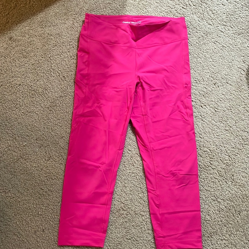 Outdoor Voices pink leggings